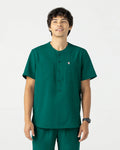 Men's Hunter Green Hunza V-Neck Scrub Top