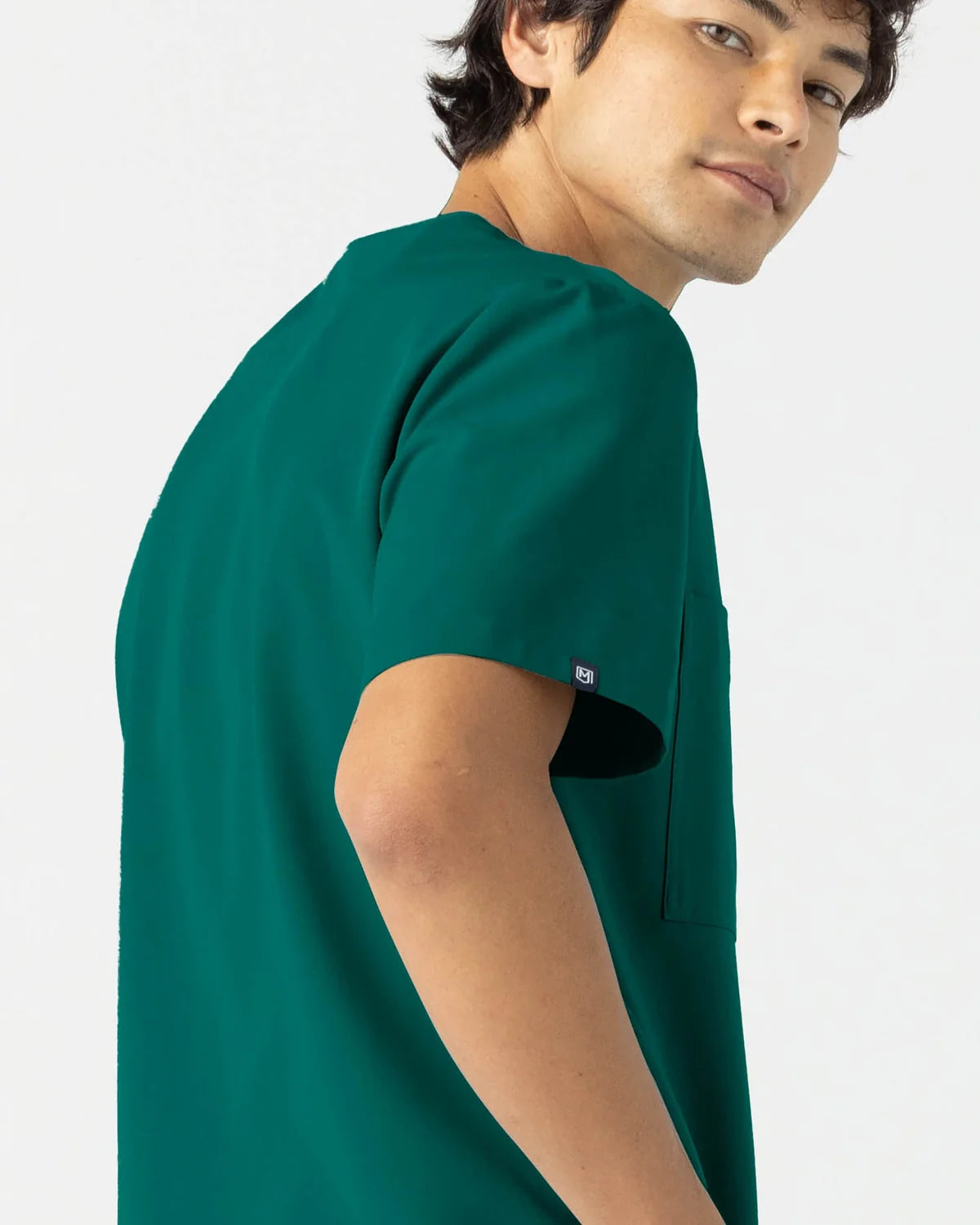 Men's Hunter Green Hunza V-Neck Scrub Top